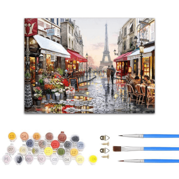 Rainy Afternoon in Paris Paint By Numbers Kenya