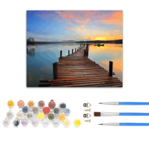 [50 by 40cm] Sunset at the Dock