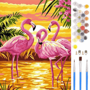 [40 by 50cm] Flamingoes