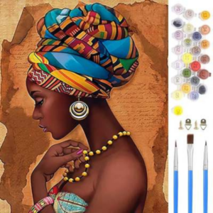 [40 by 50cm] African Woman with Turban