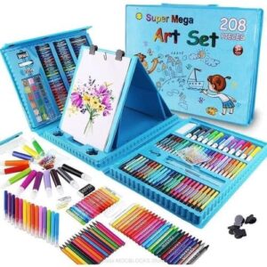 208 pieces Kids Mega Art Set - Blue