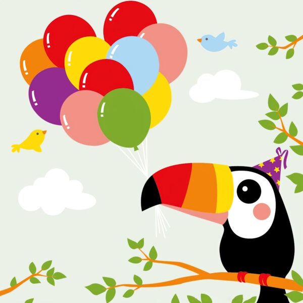 [20 by 20cm] Birthday Birdie