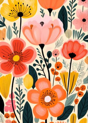 [40 by 50cm] Sunset Petals