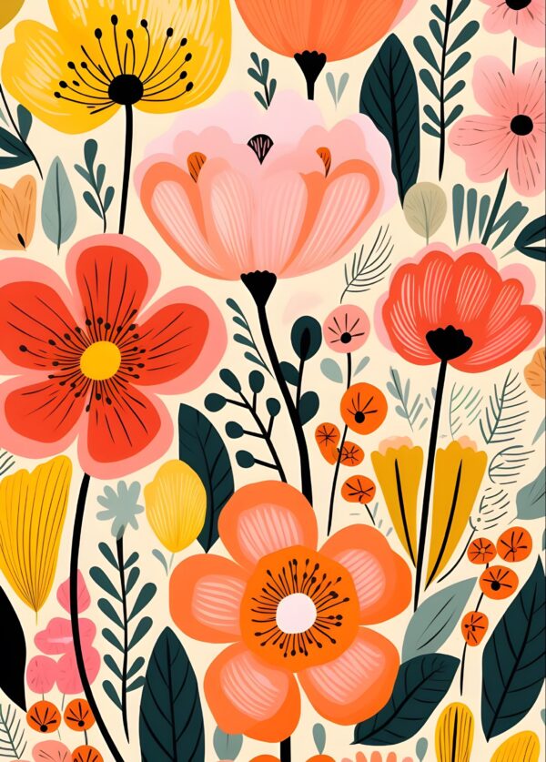 [40 by 50cm] Sunset Petals