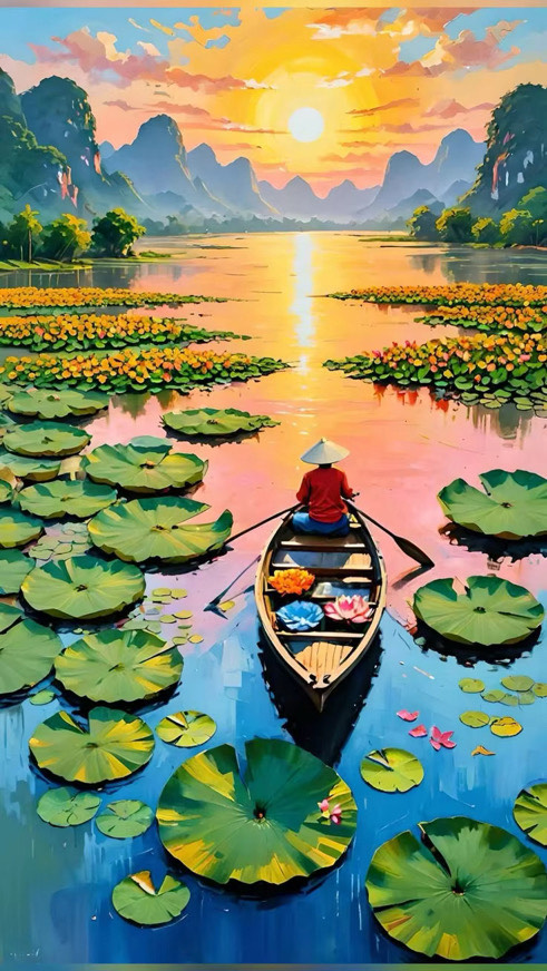 [40 by 50cm] Sunset Row