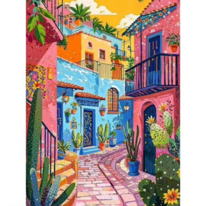 [40 by 50cm] Cactus Alley - Day