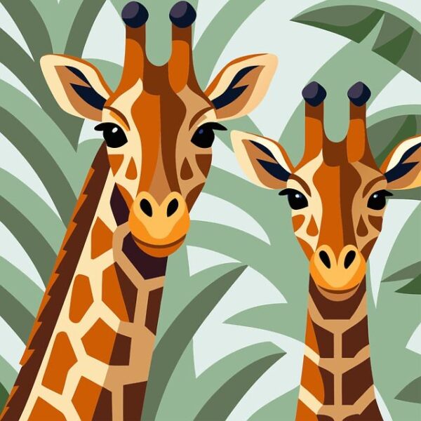 [20 by 20cm] Giraffes