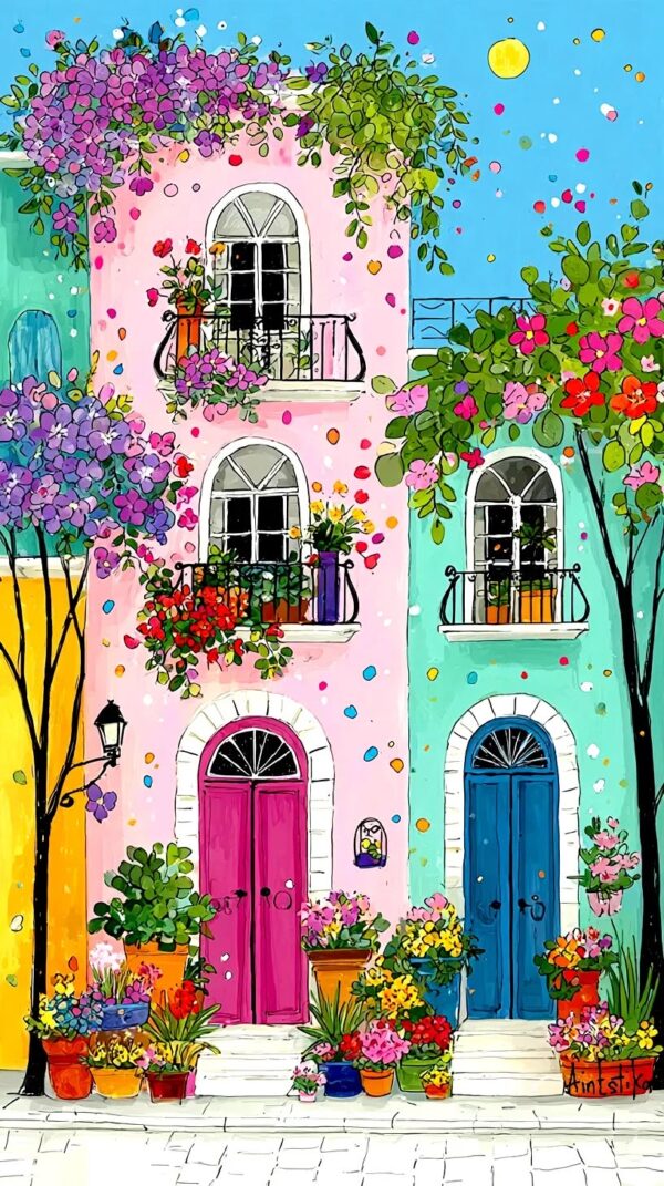 [40 by 50cm] Arches & Blooms